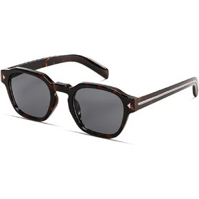 Rmerom Retro Square Sunglasses for Men Women Trendy Sunnies Vintage Sun Glasses UV Protection in Saudi Arabia