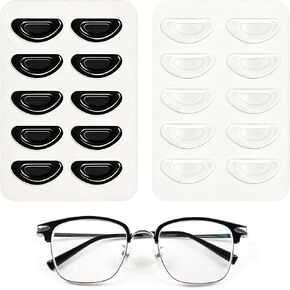 20 Pairs Black Anti-Slip Replacement Nose Pads for RayBan Meta Wayfarer RW4006, RW4008, RW4012, Gen 2, 50mm, 53mm Eyeglasses in Saudi Arabia