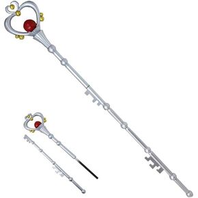 Mingshao Magical Girl Foam Cosplay Wand Staff with Wing Accents, Anime-Inspired Costume Prop Accessory in Saudi Arabia