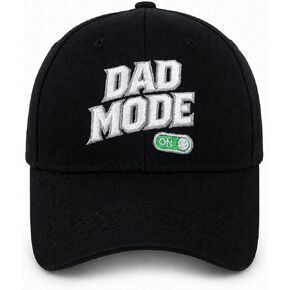 Dad Gifts for Men, Dad Hat Letters Embroidered Adjustable Baseball Cap Black in Saudi Arabia