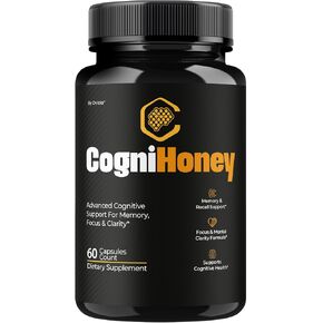 CogniHoney Capsules - Official Cogni Honey Pills Advanced Premium Formula for Maximum Strength, All Natural Ingredients with Vitamins for Overall Health & Wellness, 60 Capsules for 1 Month in Saudi Arabia
