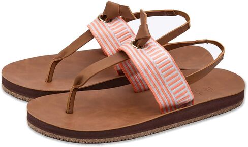 Feelgoodz Women's Zensole Islands Natural Rubber Toe Post Slingback Sandals in Saudi Arabia
