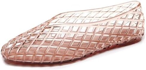 Jelly Ballet Flats For Women Orthopedics Breathable Mesh Comfort Slip On Round Toe Hollow Out Flat Sandals - Perfect Summer Jelly Flats For Women 2026 in Saudi Arabia