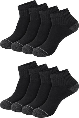 مجموعة جوارب الكاحل الرجالية من Hanes - 9 قطع - جوارب رياضية X-Temp للرجال - قدم مبطنة تسمح بمرور الهواء وشبكة للتحكم في الرائحة in Kuwait