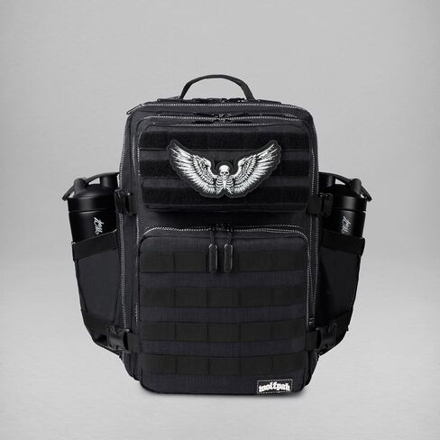 WOLFpak 35L Athletic Gym Backpack (Deathwing) Durable 1000D Waterproof Oxford Material with MOLLE Webbing, Laptop Pocket & Dual Cup Holders, Durable Fitness/Travel/Military Daypack in Saudi Arabia