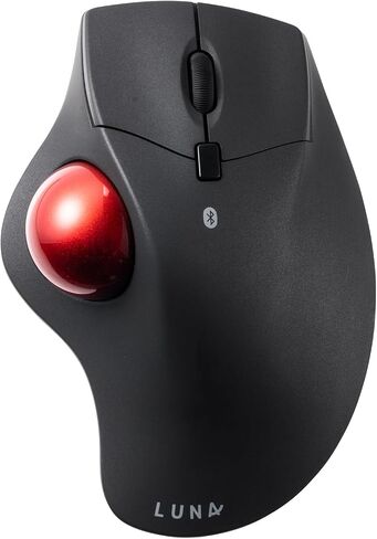 SANWA Bluetooth Wireless Ergonomic Trackball Mouse, Optical Rollerball Mice, Programmable Silent Buttons, 40mm Trackball, 600/800/1200/1600 DPI, Compatible with MacBook, Laptop, Windows, macOS in Kuwait