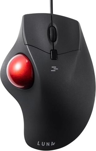 SANWA Bluetooth Wireless Ergonomic Trackball Mouse, Optical Rollerball Mice, Programmable Silent Buttons, 40mm Trackball, 600/800/1200/1600 DPI, Compatible with MacBook, Laptop, Windows, macOS in Kuwait