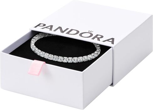 PANDORA-Sparkling Bold Tennis Bracelet-Sterling silver -With Gift Box in Kuwait