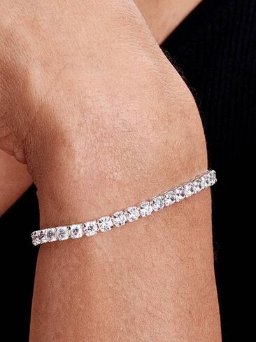 PANDORA-Sparkling Bold Tennis Bracelet-Sterling silver -With Gift Box in Kuwait