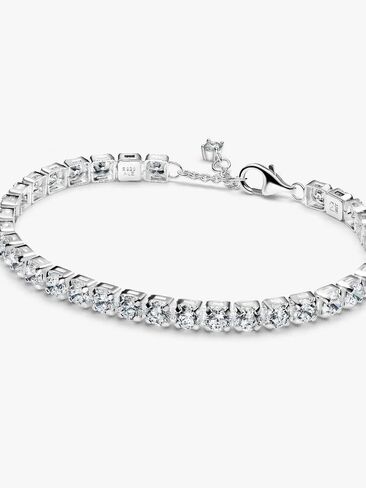 PANDORA-Sparkling Bold Tennis Bracelet-Sterling silver -With Gift Box in Kuwait