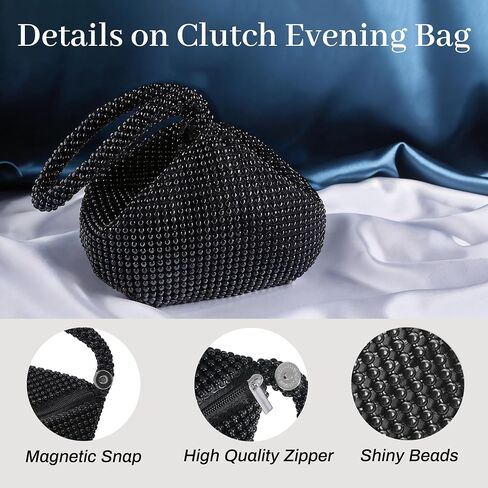 1920s Flapper Accessories Set for Women Great Gatsby Accessories with Headband Gloves Sequin Shawl Clutch Evening Bag Roaring 20s Costume for Party Black in Saudi Arabia
