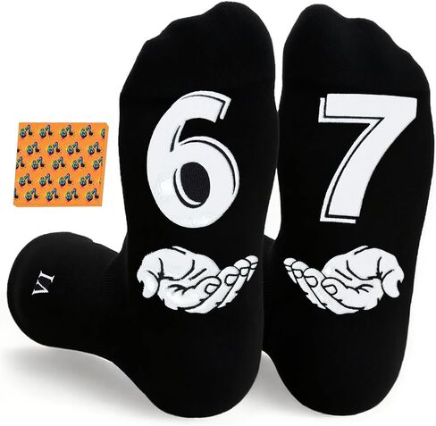 67 Gifts Socks - Six Seven Funny 67 meme Socks for Men Women Gifts Box Ready for Present in Saudi Arabia