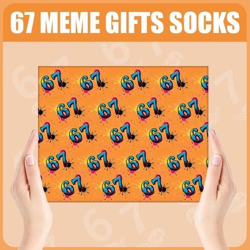 67 Gifts Socks - Six Seven Funny 67 meme Socks for Men Women Gifts Box Ready for Present in Saudi Arabia