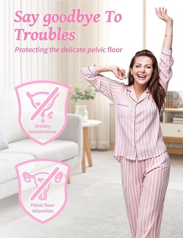 Pelvic Muscle Trainer Incontinence Treatment Device Electric Kegel Exerciser for Women Pelvic Floor Muscle Strengthening Stimulator for Bladder Control and Postpartum Recovery in Kuwait
