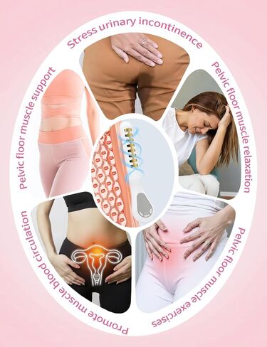 Pelvic Muscle Trainer Incontinence Treatment Device Electric Kegel Exerciser for Women Pelvic Floor Muscle Strengthening Stimulator for Bladder Control and Postpartum Recovery in Kuwait