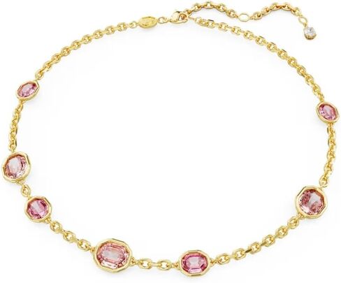 Swarovski Imber necklace Octagon cut, Pink, Gold-tone plated in Kuwait