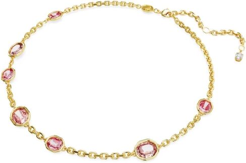 Swarovski Imber necklace Octagon cut, Pink, Gold-tone plated in Kuwait
