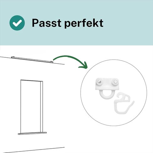 Gliders Curtain Gliders Suitable for Ikea KVARTAL Replacement Parts Wheels Hooks System Accessories Curtain (Pack of 24) in Saudi Arabia