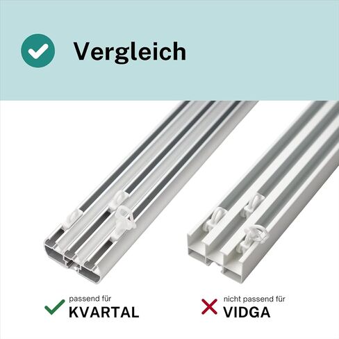 Gliders Curtain Gliders Suitable for Ikea KVARTAL Replacement Parts Wheels Hooks System Accessories Curtain (Pack of 24) in Saudi Arabia