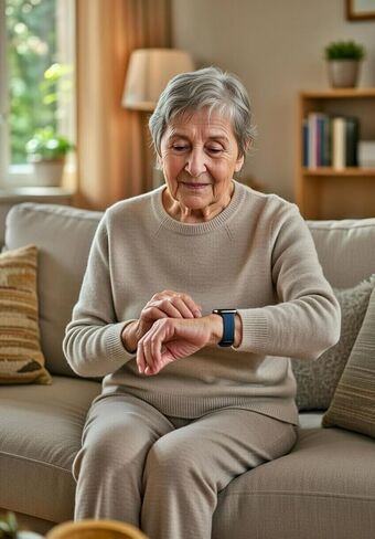 SkyAngelSPORT Mobile Medical Alert Watch – No Monthly Fee, Call and Speak with 911 from Your Wrist, Automatic Fall Detection, Waterproof Safety Watch for Seniors & Adults - Upgradeable in Saudi Arabia