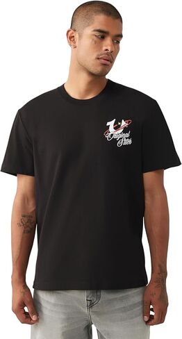 True Religion Men’s Short Sleeve OG Stitch HS Tee – 100% Cotton, Short Sleeve, Premium T-Shirt in Kuwait