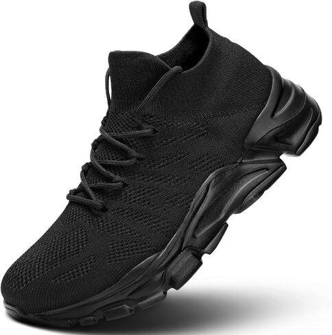 Men's Walking Shoes Tennis Running Slip on Sneakers Lightweight Breathable Casual Work Gym Soft Sole in Kuwait