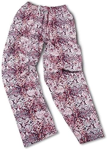 Zubaz Men's Snakeskin Printed Pants, Blue/Red in Kuwait