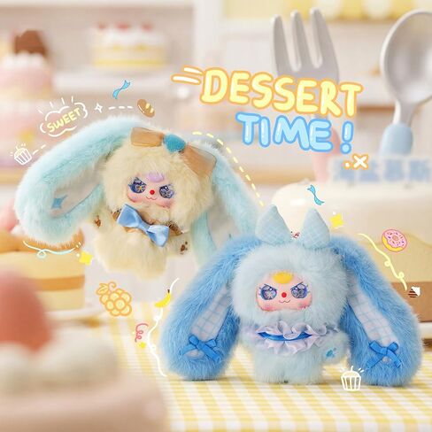 Baby Three Pocket Bunny Treasure Series Plush Keychain Blind Box 1Pcs (1 of 10 Possible Styles) Cute BabyThree Rabit Key Charms 5" Plush Backpack Accessories Bag Pendant Cute Keyring Gift 1Pcs in Saudi Arabia