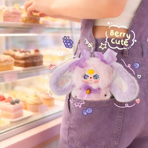 Baby Three Pocket Bunny Treasure Series Plush Keychain Blind Box 1Pcs (1 of 10 Possible Styles) Cute BabyThree Rabit Key Charms 5" Plush Backpack Accessories Bag Pendant Cute Keyring Gift 1Pcs in Saudi Arabia