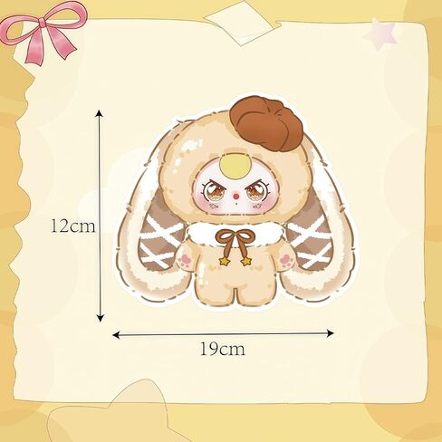 Baby Three Pocket Bunny Treasure Series Plush Keychain Blind Box 1Pcs (1 of 10 Possible Styles) Cute BabyThree Rabit Key Charms 5" Plush Backpack Accessories Bag Pendant Cute Keyring Gift 1Pcs in Saudi Arabia