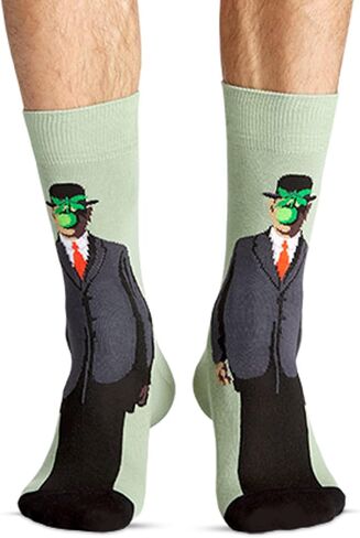 JNRB Men's Colorful Cotton Novelty Crew Dress Socks Art Painting Artists Cubism Surrealism Impressionism Avant Garde, L-XL in Saudi Arabia