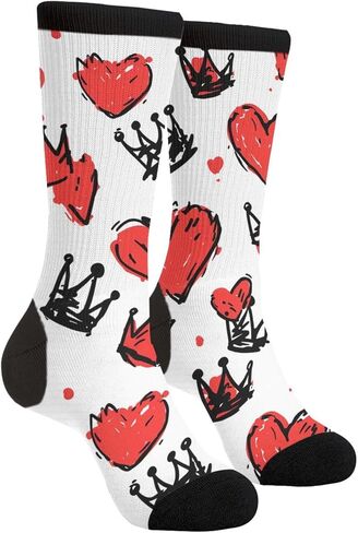 Rutuioy Men Women Funny Crazy Novelty Crew Tube Socks, Casual Athletic Sport Dress Socks in Saudi Arabia