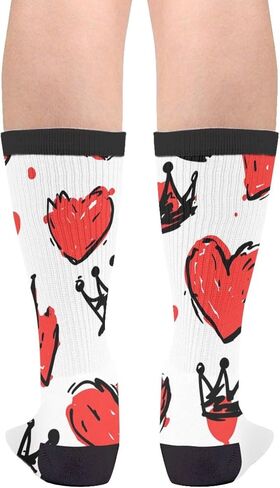 Rutuioy Men Women Funny Crazy Novelty Crew Tube Socks, Casual Athletic Sport Dress Socks in Saudi Arabia