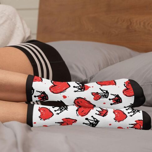 Rutuioy Men Women Funny Crazy Novelty Crew Tube Socks, Casual Athletic Sport Dress Socks in Saudi Arabia