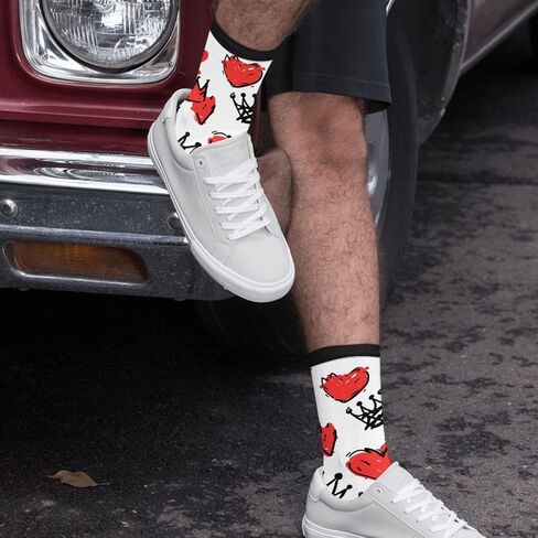 Rutuioy Men Women Funny Crazy Novelty Crew Tube Socks, Casual Athletic Sport Dress Socks in Saudi Arabia