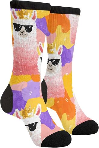 Rutuioy Men Women Funny Crazy Novelty Crew Tube Socks, Casual Athletic Sport Dress Socks in Saudi Arabia