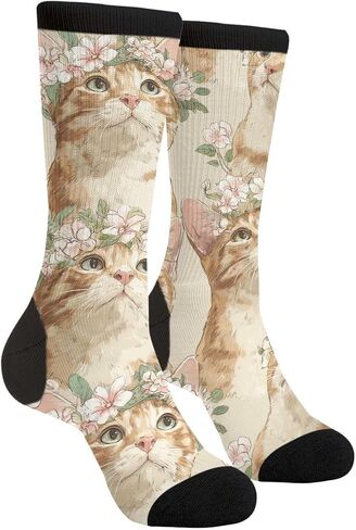 Rutuioy Men Women Funny Crazy Novelty Crew Tube Socks, Casual Athletic Sport Dress Socks in Saudi Arabia