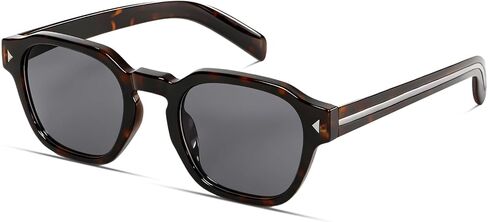 Rmerom Retro Square Sunglasses for Men Women Trendy Sunnies Vintage Sun Glasses UV Protection in Saudi Arabia
