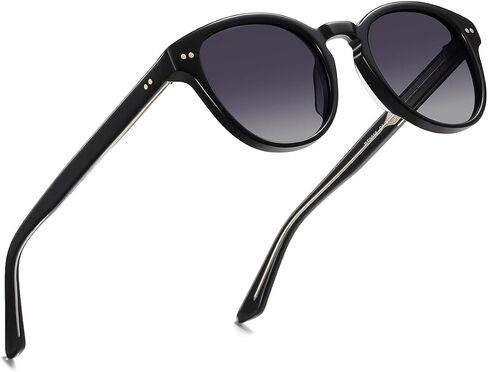 Polarized Sunglasses for Women Small Face, Classic Retro Round Acetate Frame UV400 Protection Sunglasses in Saudi Arabia