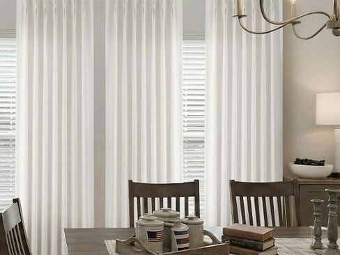 Pinch Pleated Linen Light Filtering Curtains 84 Inch Length, 2 Panels Textured Boho Neutral Drapes for Living Room Bedroom Back Tab Window Curtains with Hooks, White in Saudi Arabia