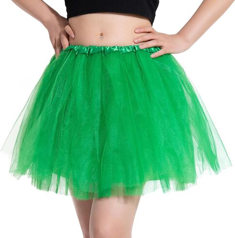 80s Tutu Costume Set for Women, Tulle Skirts Ponytail Headband Heart Sunglasses Necklaces Halloween in Saudi Arabia