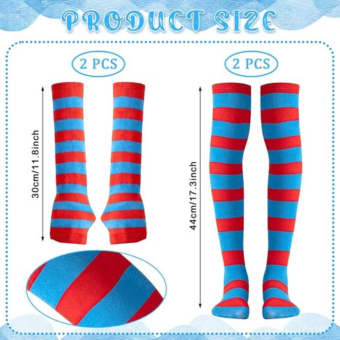 10 Pcs World Book Day Thing Costume Accessories, 2 Sets Blue Furry Headbands Tutu Bowtie Gloves and Tights for Reading Week Role-Playing Themed Parties in Saudi Arabia