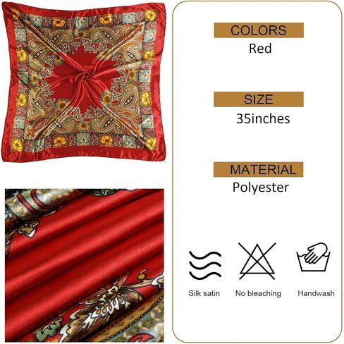 AKTVSHOW Pirate Costume Women Accessories Set: Red Head Scarf Sash Layered Metal Necklace, Halloween Pirate Outfits Cosplay in Kuwait