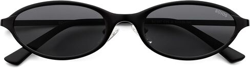 SOJOS Small Trendy Oval Cat Eye Polarized Sunglasses for Women, Chic Y2k Retro 80s 90s Slim Narrow Petite Sunnies SJ1287N in Kuwait