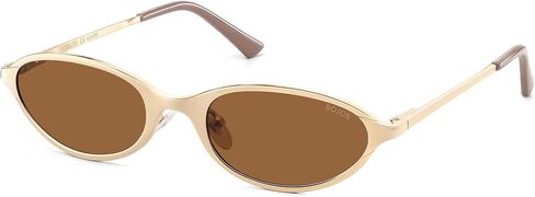 SOJOS Small Trendy Oval Cat Eye Polarized Sunglasses for Women, Chic Y2k Retro 80s 90s Slim Narrow Petite Sunnies SJ1287N in Kuwait