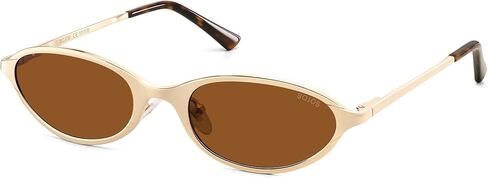 SOJOS Small Trendy Oval Cat Eye Polarized Sunglasses for Women, Chic Y2k Retro 80s 90s Slim Narrow Petite Sunnies SJ1287N in Kuwait