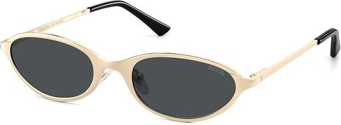 SOJOS Small Trendy Oval Cat Eye Polarized Sunglasses for Women, Chic Y2k Retro 80s 90s Slim Narrow Petite Sunnies SJ1287N in Kuwait
