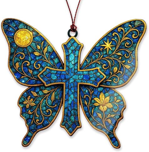 Butterfly Gifts for Women – Butterfly Suncatcher Inspirational Spiritual Gifts for Women 2026 for Christmas Mothes Day, Christian Gift Religious Gift Women Birthday Gifts, Valentines, Mothers Day in Saudi Arabia