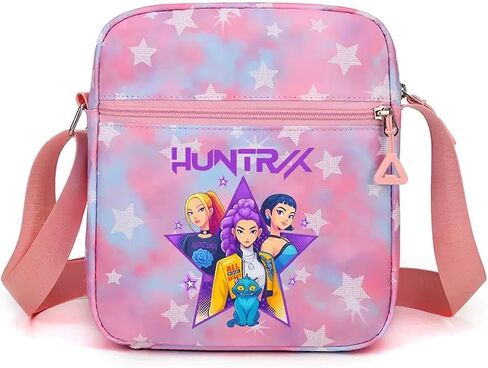K-pop Crossbody Bag with Zipper, Cute Cartoon Shoulder Bag with Adjustable shoulder straps, Anime Merch for Womens Birthday Gifts in Saudi Arabia