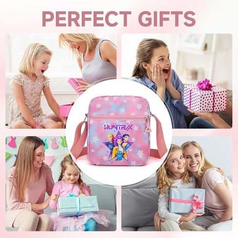 K-pop Crossbody Bag with Zipper, Cute Cartoon Shoulder Bag with Adjustable shoulder straps, Anime Merch for Womens Birthday Gifts in Saudi Arabia